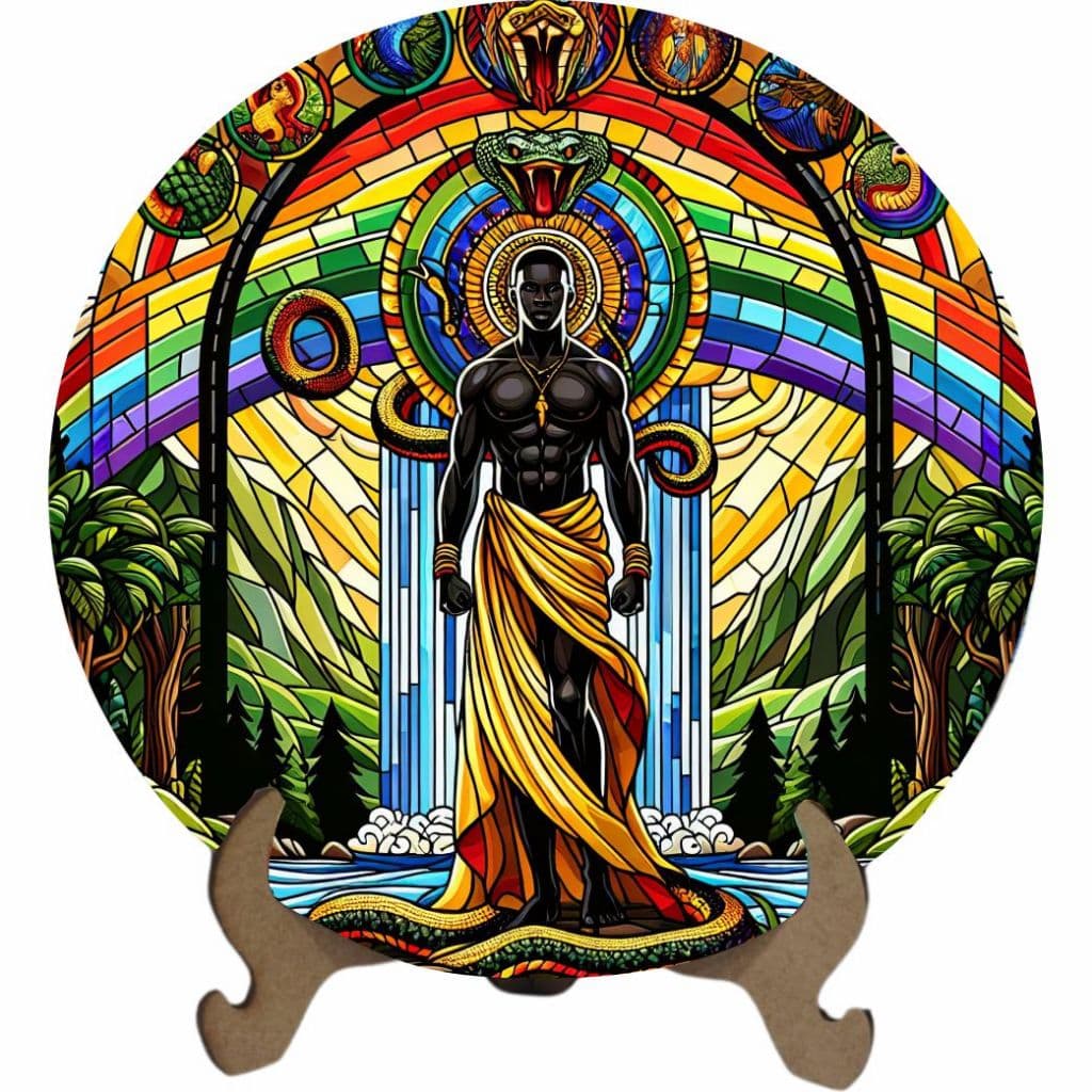 Mandala Oxumaré - Arte Estilo Vitral
