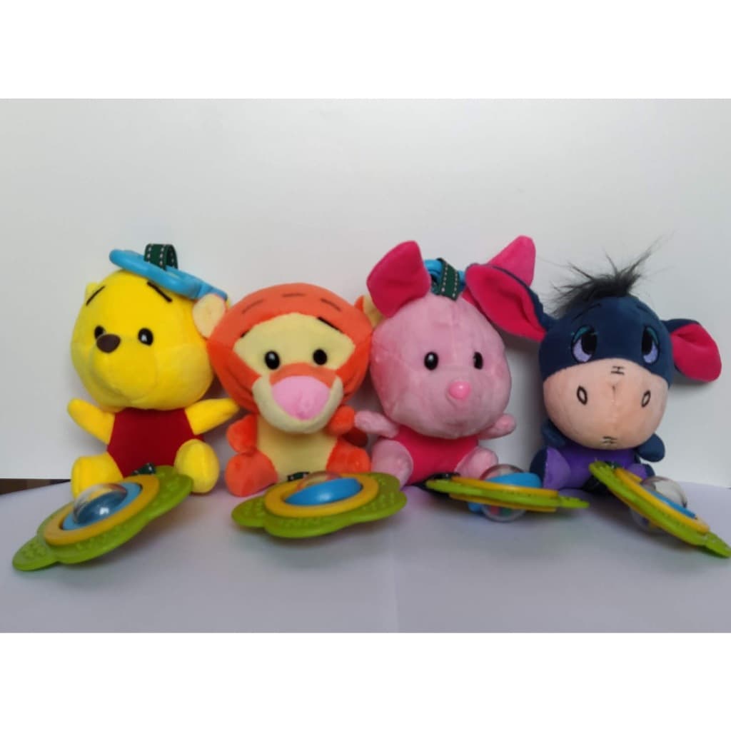 Mobile Chocalho E Mordedor Pelúcia 30cm Turma Do Pooh Puff
