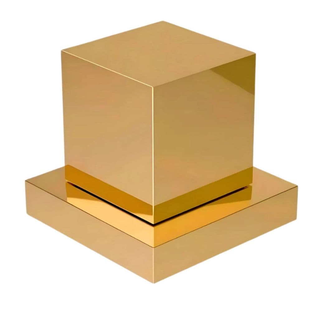 Acabamento Quadrado Registro Dourado Brilhante Padrão Deca Docol 100% Metal 1/2 e 3/4