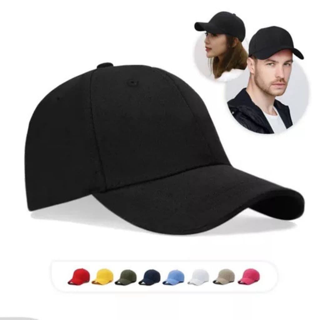 Kit 10 Boné Básico Unissex Liso Aba Curva Chapeu Cores