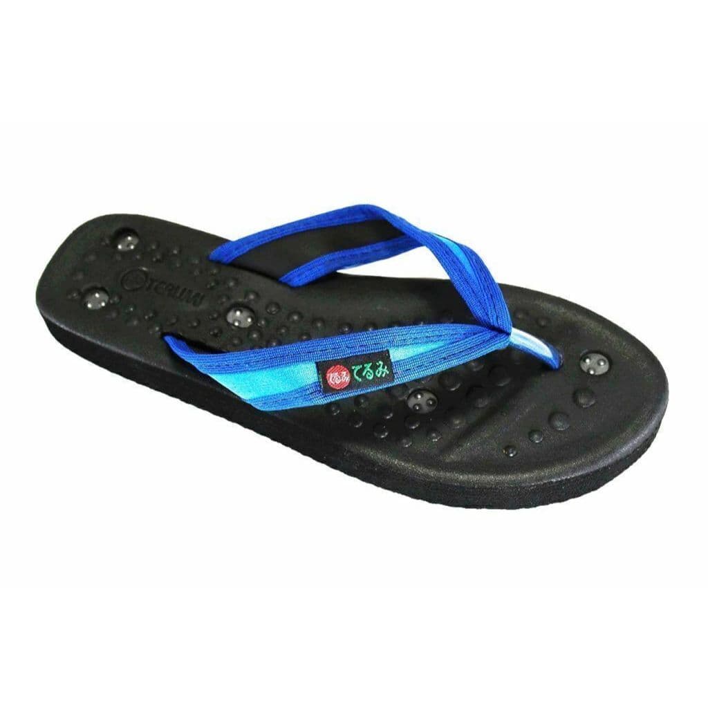 Chinelo Dedo Baixo Fino Magnético Kelly Azul Par - Terumi