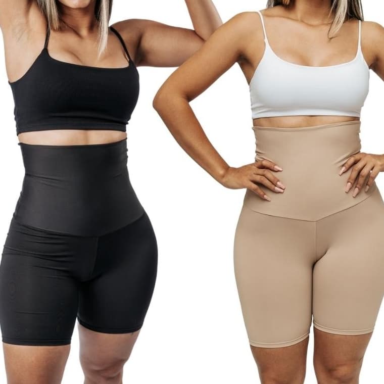 Kit 2 Shorts Cinta Modeladora Premium de Alta Compressão Up Shorts Levanta Empina Bumbum