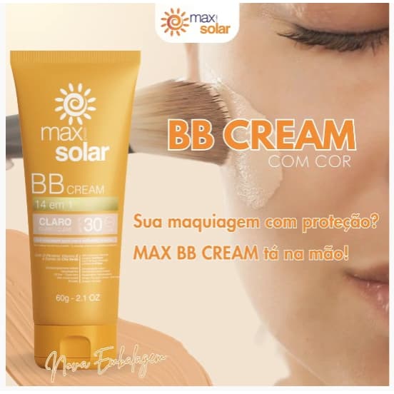 MAX PROTETOR SOLAR BB CREAM CLARO FPS 30 - 60g