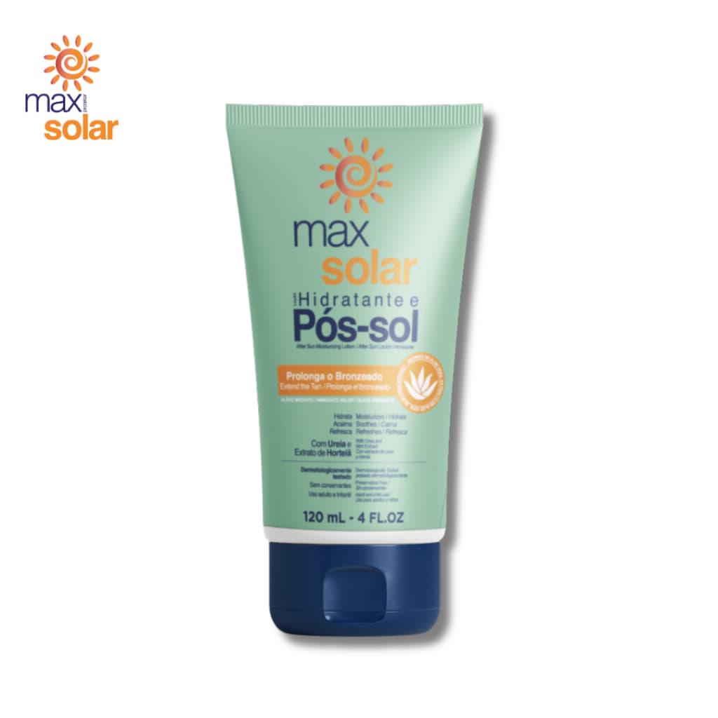 MAX SOLAR LOÇÃO HIDRATANTE E PÓS-SOL - 120 mL