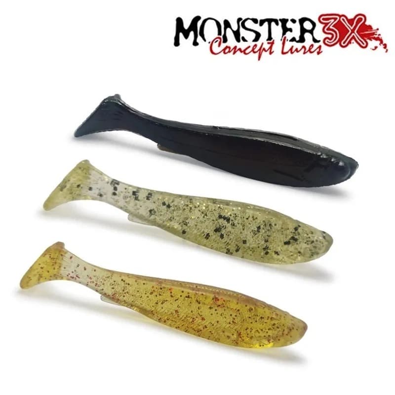 Isca Monster 3x Shad Yoshi 7,5cm – 3 unidades