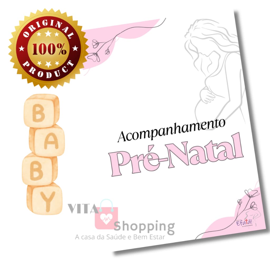Pasta Documentos Pré-Natal e Exames - Gestate e Bebê - Rosa