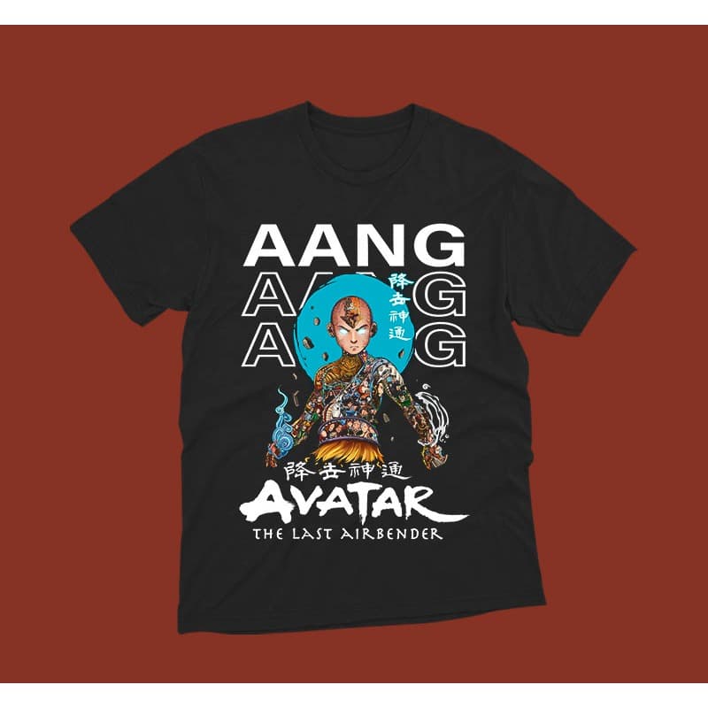 Camiseta Avatar Anime 100% Algodão Unissex