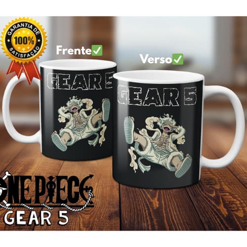 Caneca One Piece Luffy Gear 5 Anime Xicara Personalizada