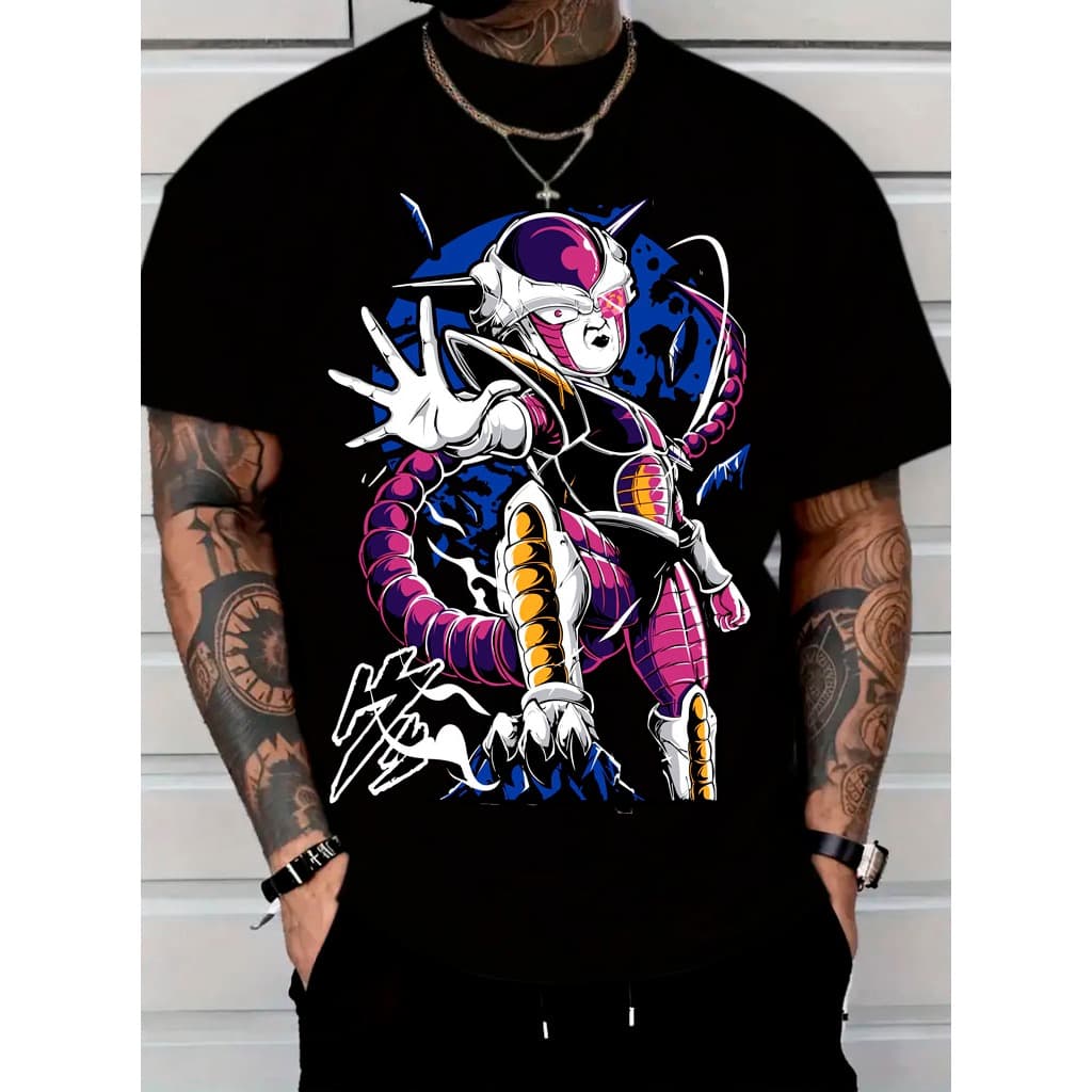 Camiseta Anime Dragon Ball Blusa Camisa 100% Algodão Personagem Estampado Freeza - ENVIO RAPIDO