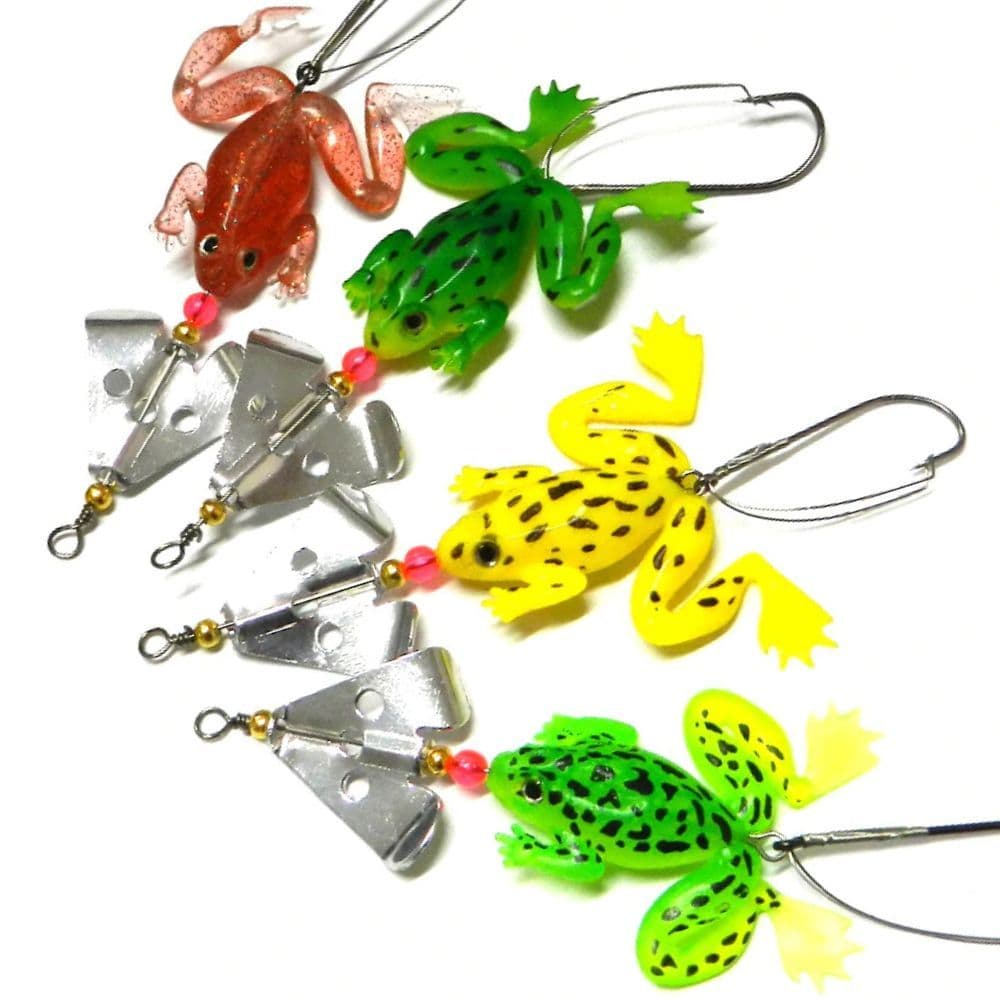 Iscas Artificiais Frog Sapo Spinner Anzol Anti-enrosco