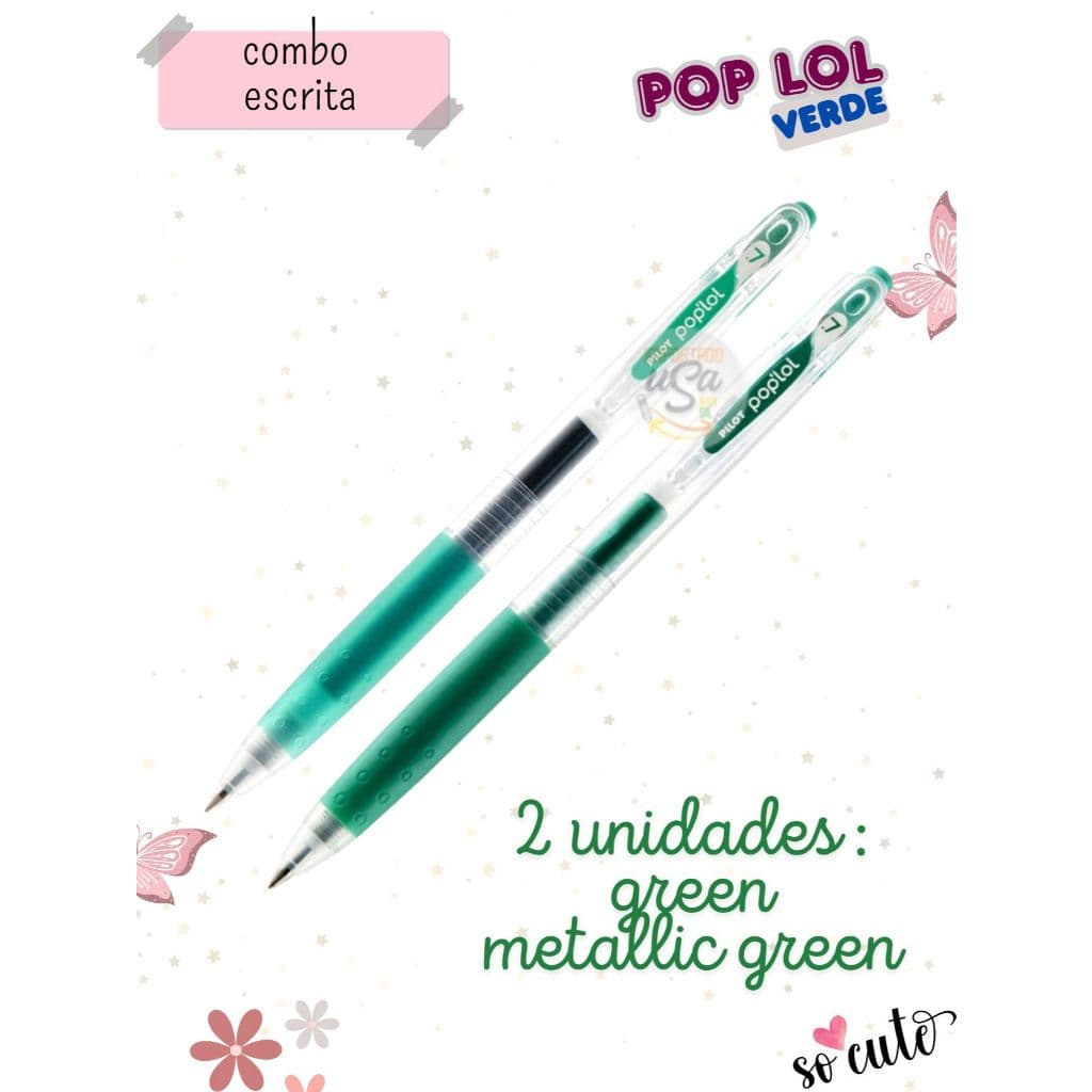 Combo Pilot Caneta em gel Pop lol 0.7mm - 2 unidades