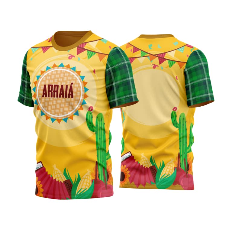 Camisa Camiseta Festa Junina Julina Araia São João Escola Traje Caipira 017