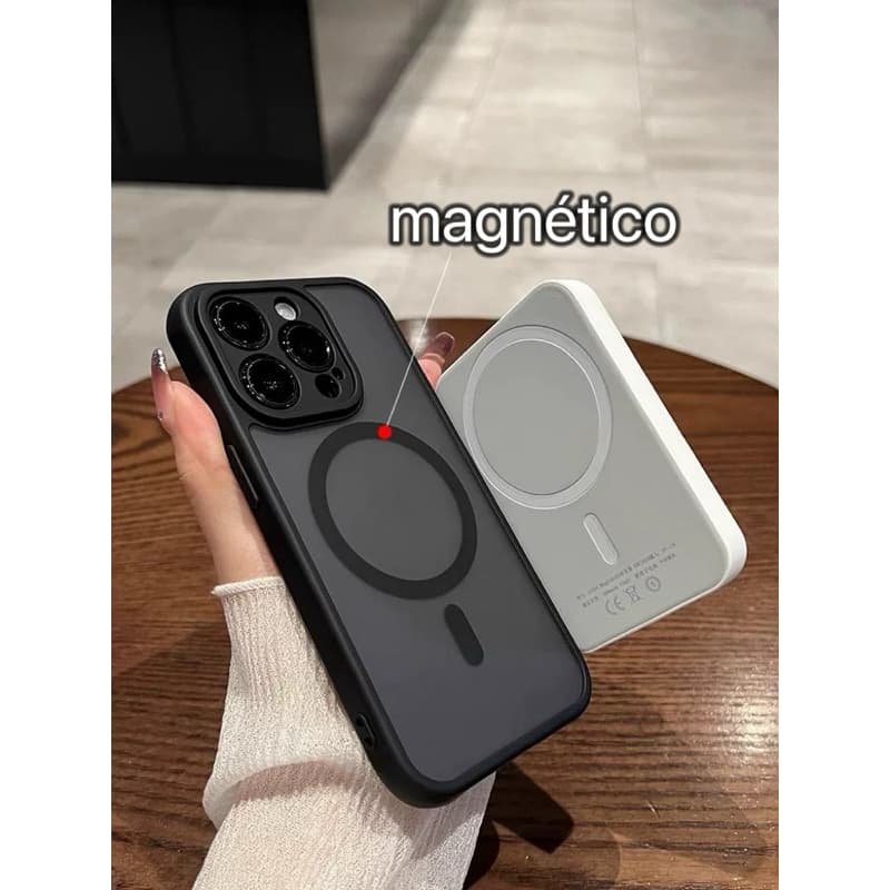 ②Capa capinha alto relevo fosca com indução magnética para iPhone X/XR/7plus/11/12/13/14/15/16