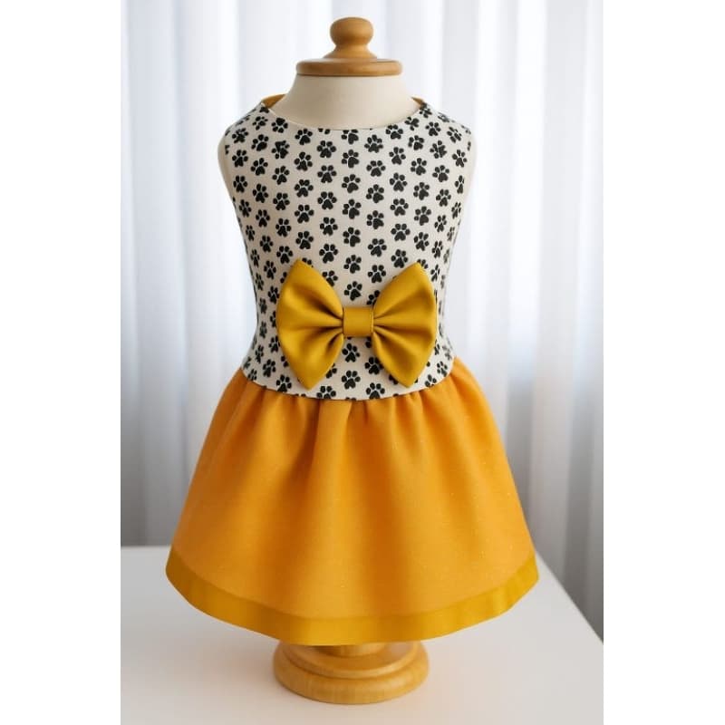 Vestido Pet Layla ( Roupa Pet, Vestido Pet, estampa patinhas, vestido para pequeno, médio porte )