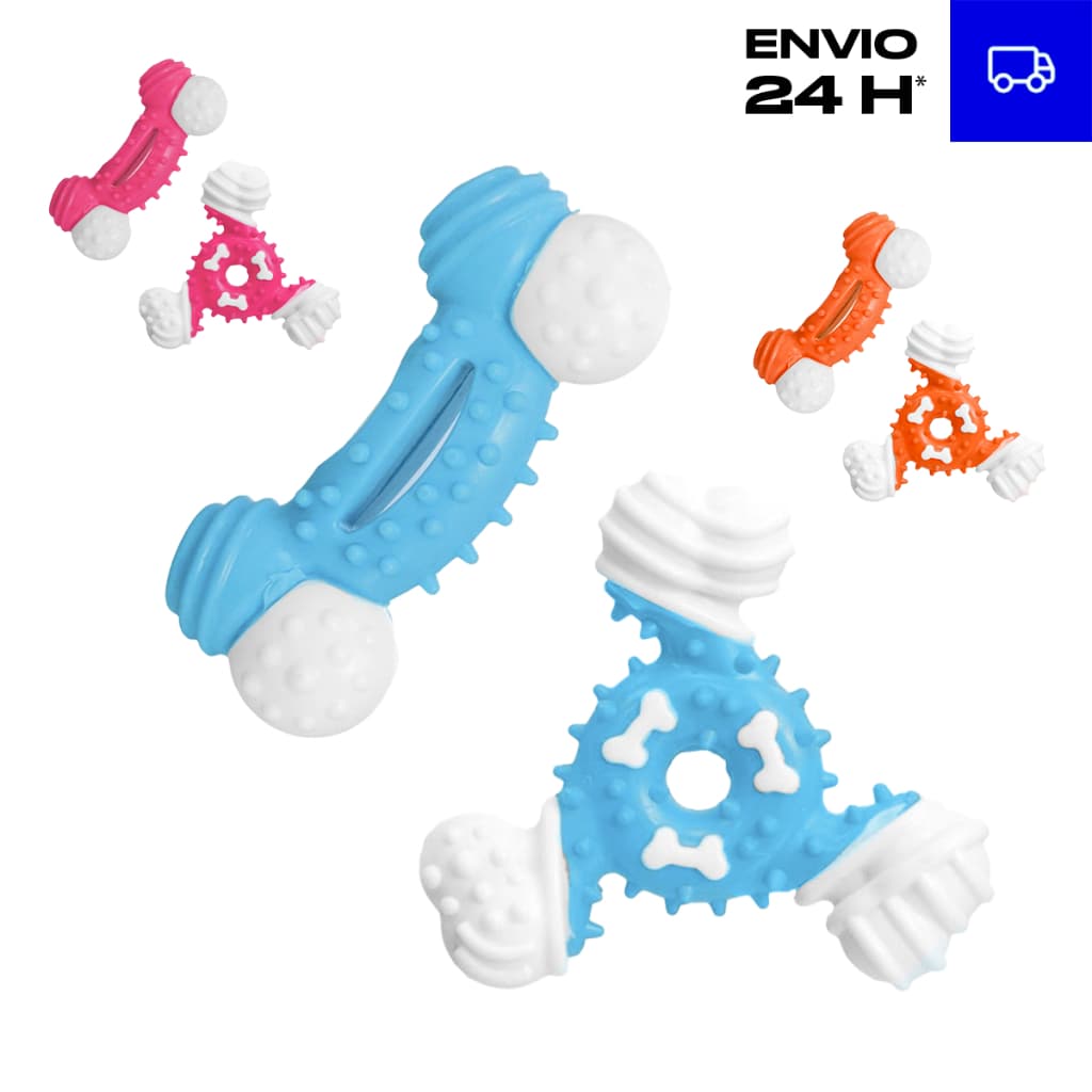 Kit 2 Mordedor Osso Brinque para Cães – Anti-Stress e Diversão