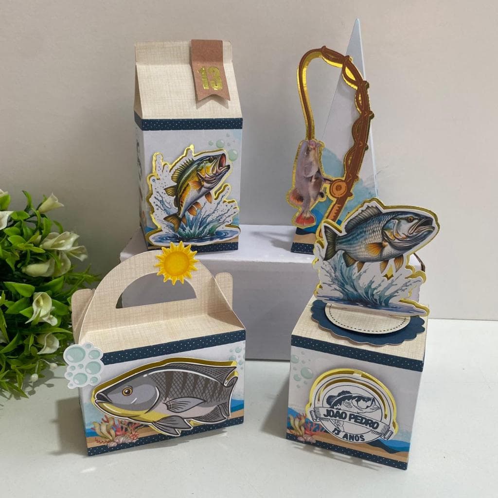Kit Festa pescaria/Festa pesca/Aniversário/Personalizados/Lembrancinhas/pescaria