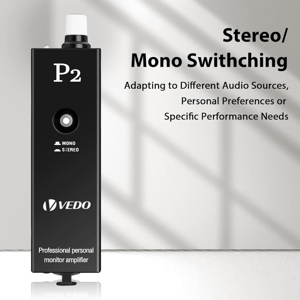 VEDO Amplificador de fone de ouvido HIFI conversor sem fio monitoramento de banda, para mixer/amplificador de potência