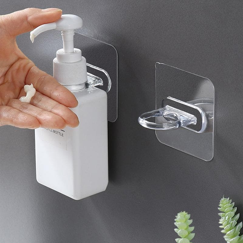 2 Peças Suporte De Vara De Cortina Auto-Adesivo Com Rotação Sem Furar/Acessórios De Banheiro/Cozinha