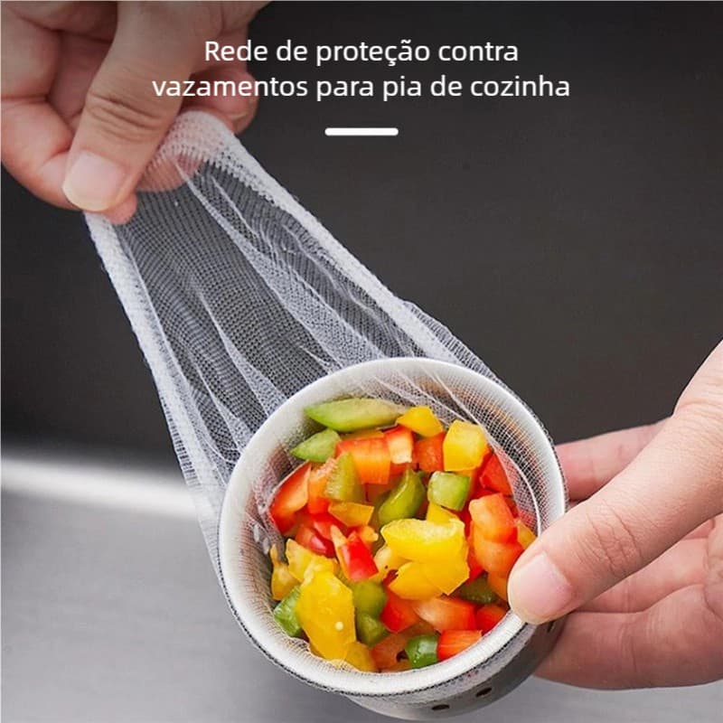 100 Peças / Pacote Filtro De Lixo De Malha Descartável Para Pia / Ralo De Pia