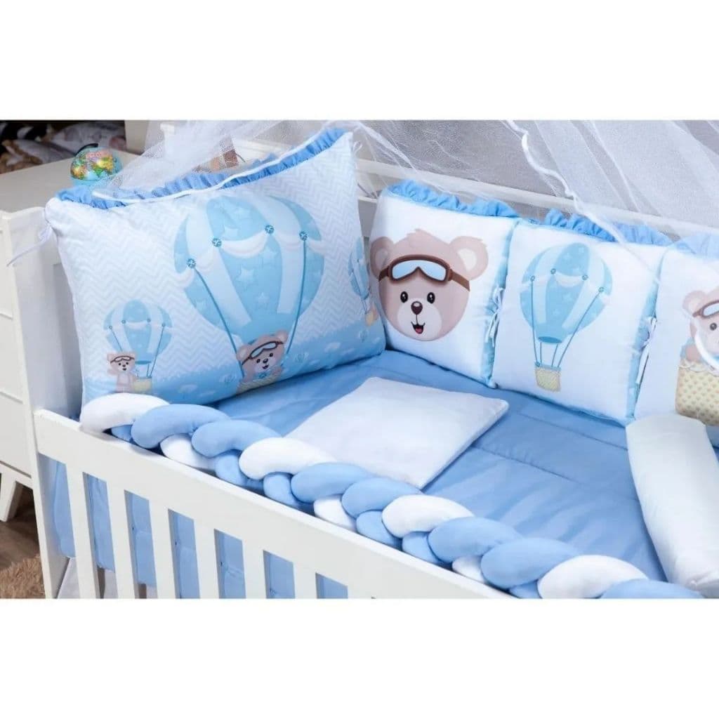 Kit Para Berço Americano Linha Sublime Almofadinha 12 Peças