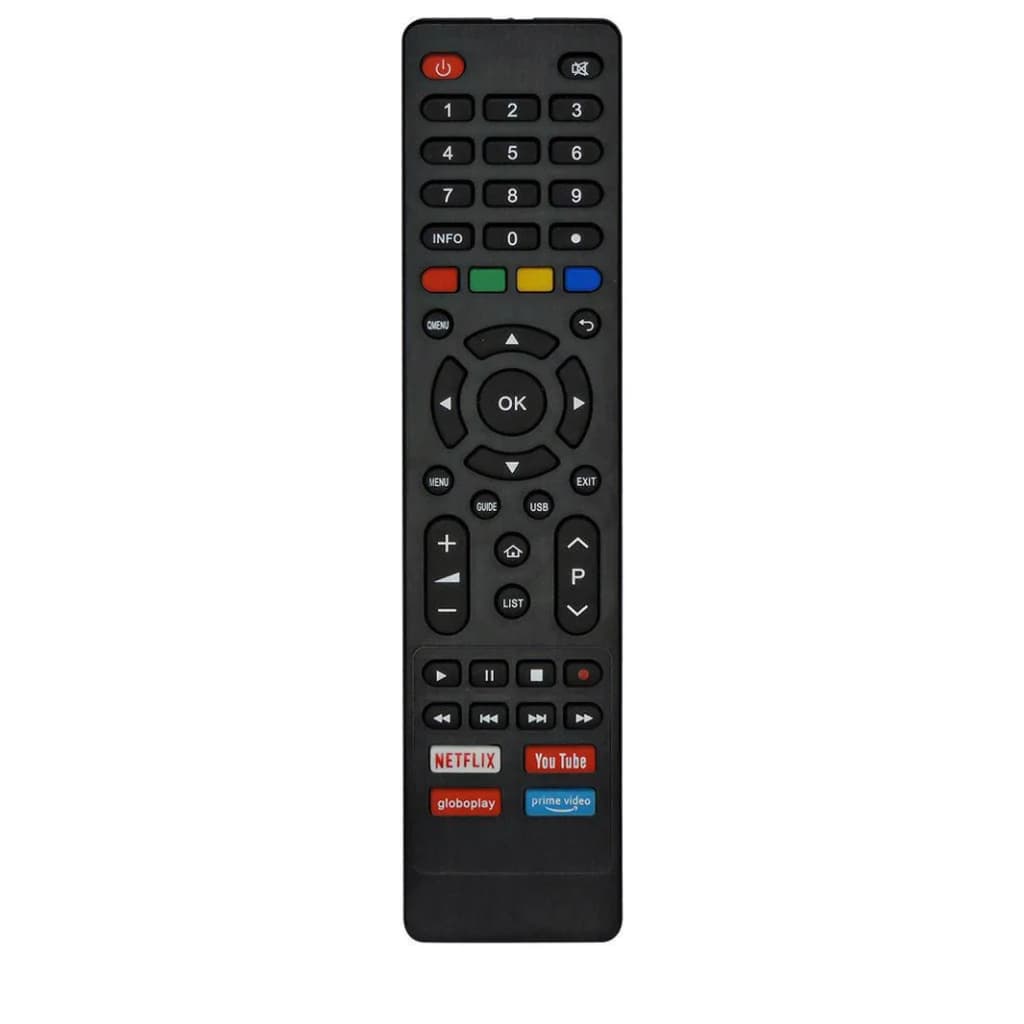 Controle Remoto Compatível TV Smart Philco 4k Tecla Netflix Prime Vídeo