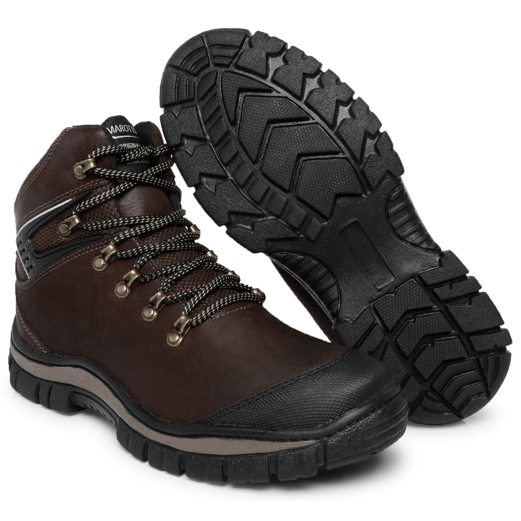 Bota Masculina Adventure em Couro Legítimo Coturno Masculino