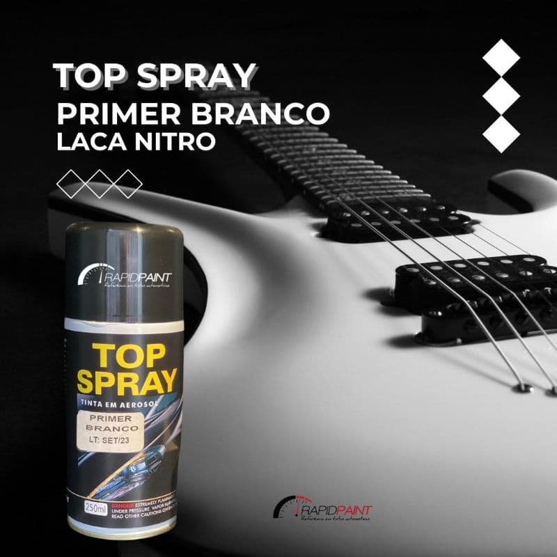 SPRAY PRIMER BRANCO LACA NITRO 250ml TOP SPRAY