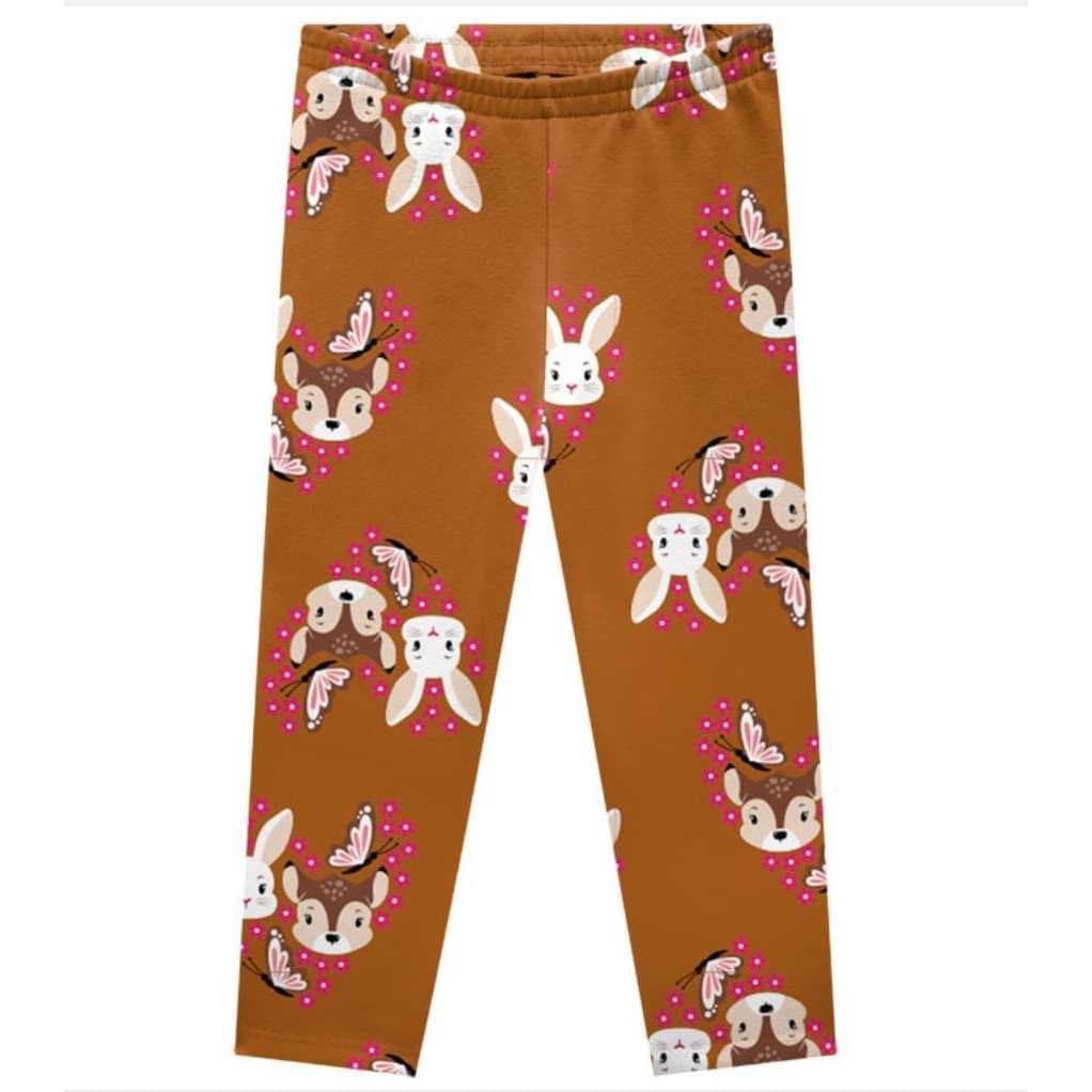 Legging Infatil Menina  Estampada Em Conton