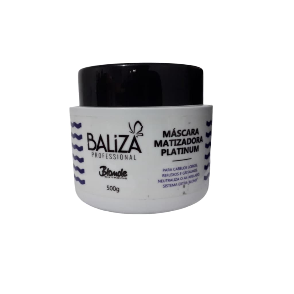 MÁSCARA MATIZADORA PLATINUM HOME BLONDE EXTREME 500G - BALIZA PROFISSIONAL
