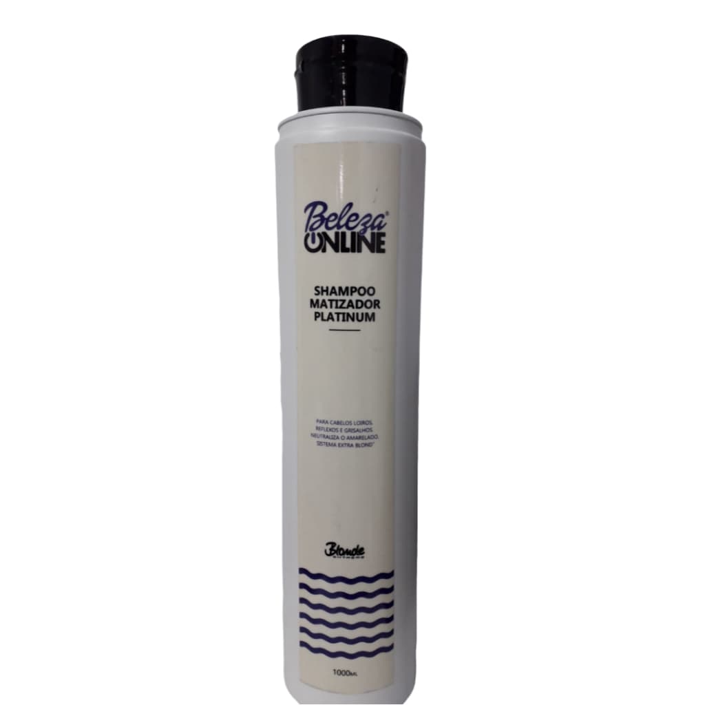 SHAMPOO MATIZADOR PLANTINUM PRO 1L - BLONDE EXTREME - BALIZA PROFISSIONAL