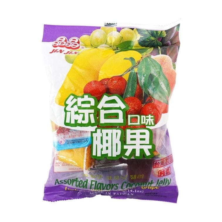 GELATINAS SABORES LICHIA MANGA PESSEGO UVA 400 grs FRUTAS COM COCO FRUIT COCONUT JELLY – pacote