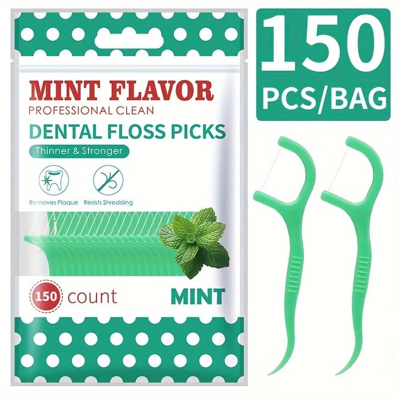 Fio Dental Com Haste Menta Dente Odonto Saúde Higiene