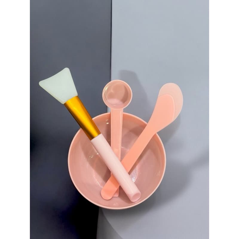 Kit Skin Care 9 pçs Com Tijela Espátula, Pincel de Silicone e 5 Toalhas Mágicas Ideal Para Banho de Lua E Argila