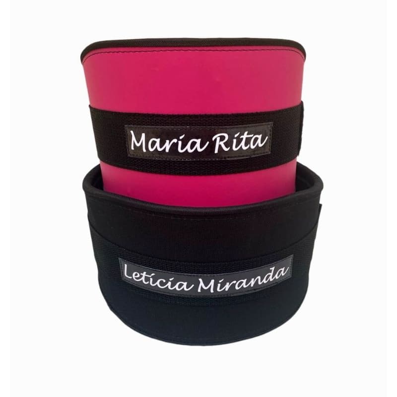 cinto cinta cinturão personalizado academia agachamento musculação couro sintético reforçado com fibra de PVC
