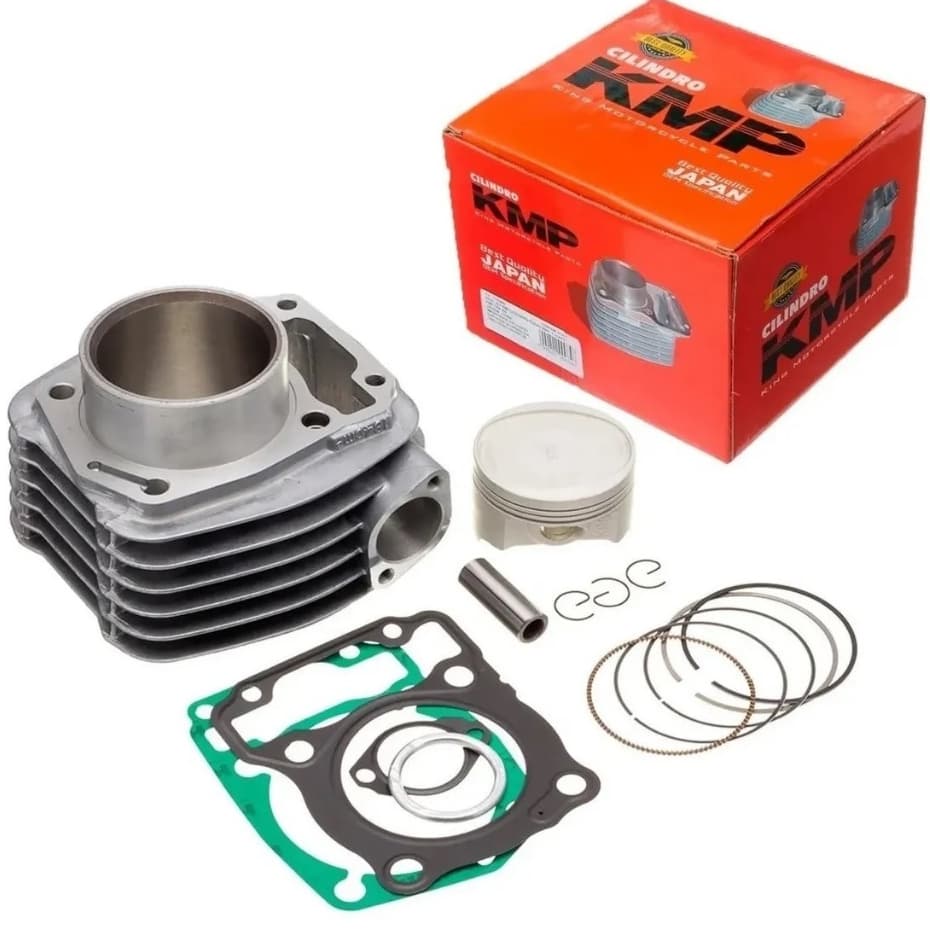 Kit Cilindro Kmp Honda Cg Titan Fan Start 160 Nxr Bros 160 Original Completo