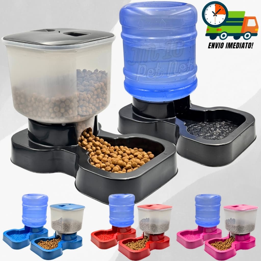 Comedouro e Bebedouro para Cachorro Cães e Gatos Automático 10LTS E 8LTS Promoção Envio Imediato