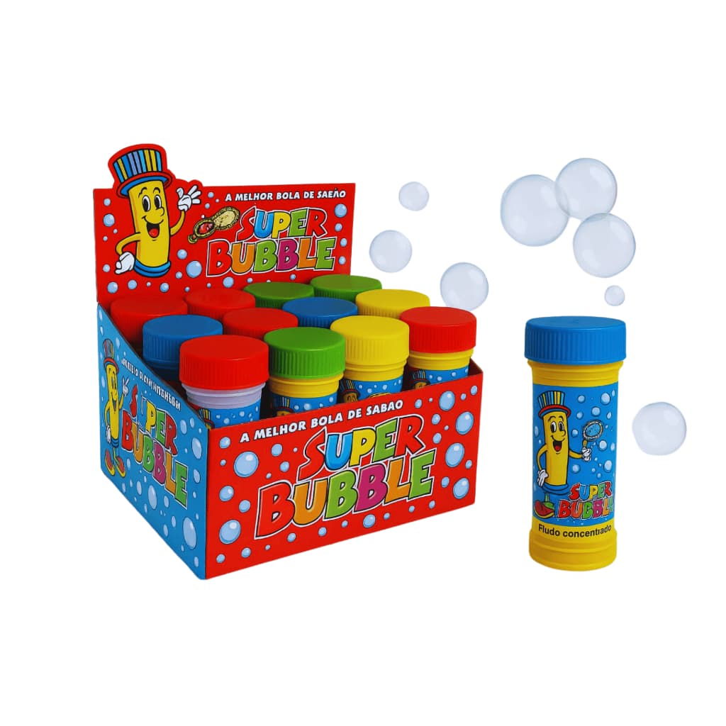 Bolha de Sabão Super Bubble C/12un | Atacado  | Lembrancinha Infantil