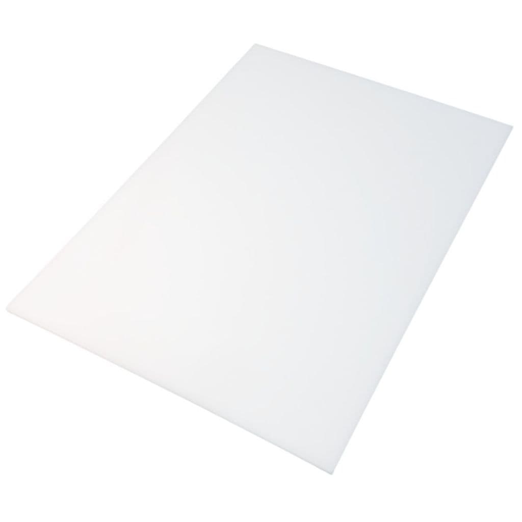 Tábua Chapa de Corte em Polietileno 100x50cm 8mm Espessura para Açougue Padaria Carne Frango Legumes