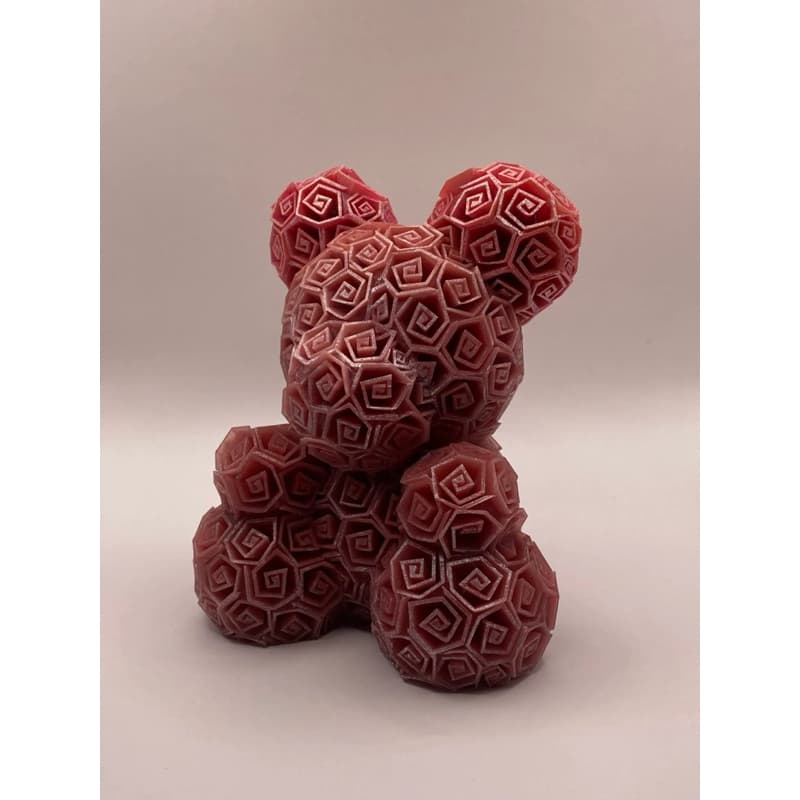 Lindo Urso de Rosas - Otimo para dia dos namorados -10cm