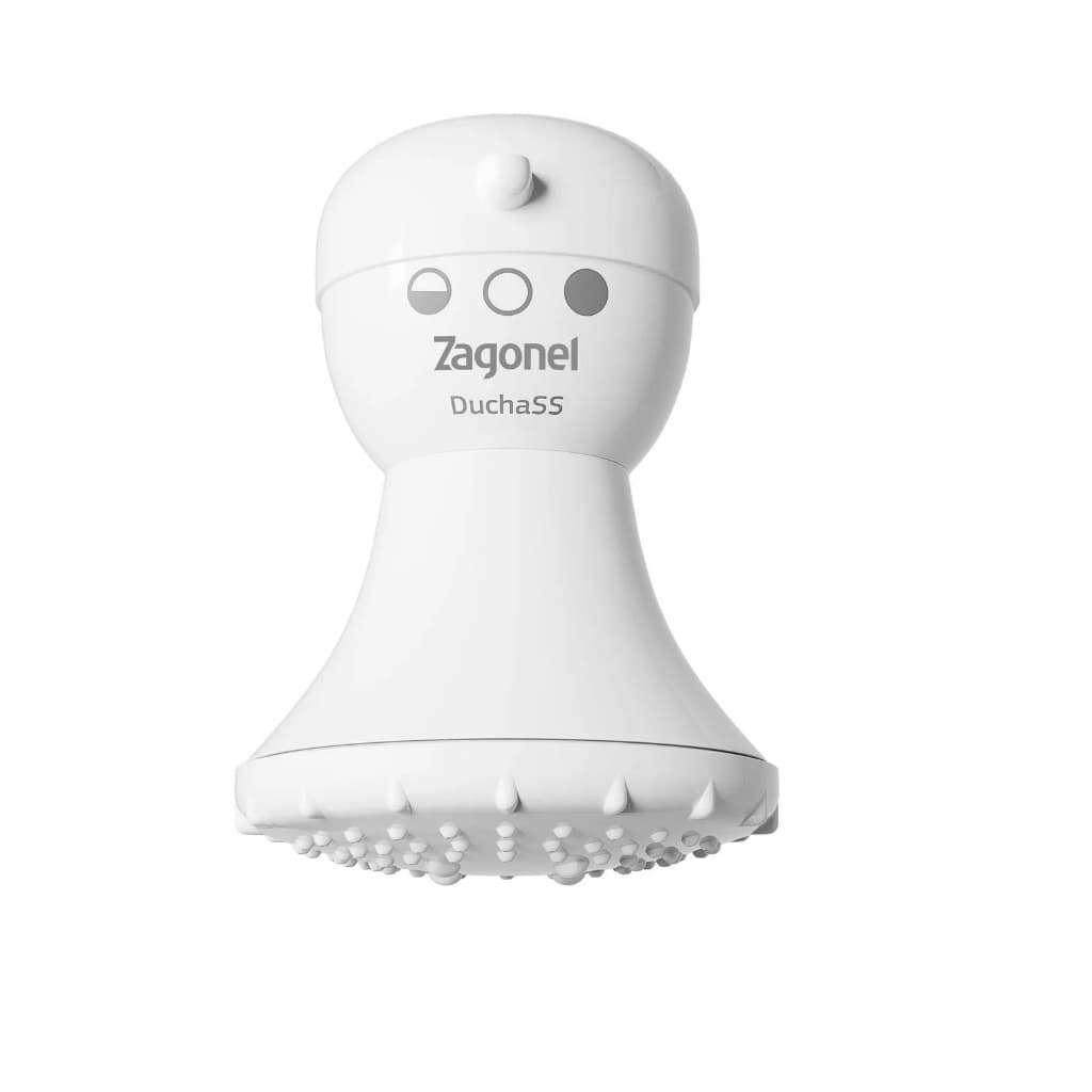 Chuveiro Elétrico Zagonel  ducha SS 3 Temperaturas Branco 5200W 220V / Coroninha