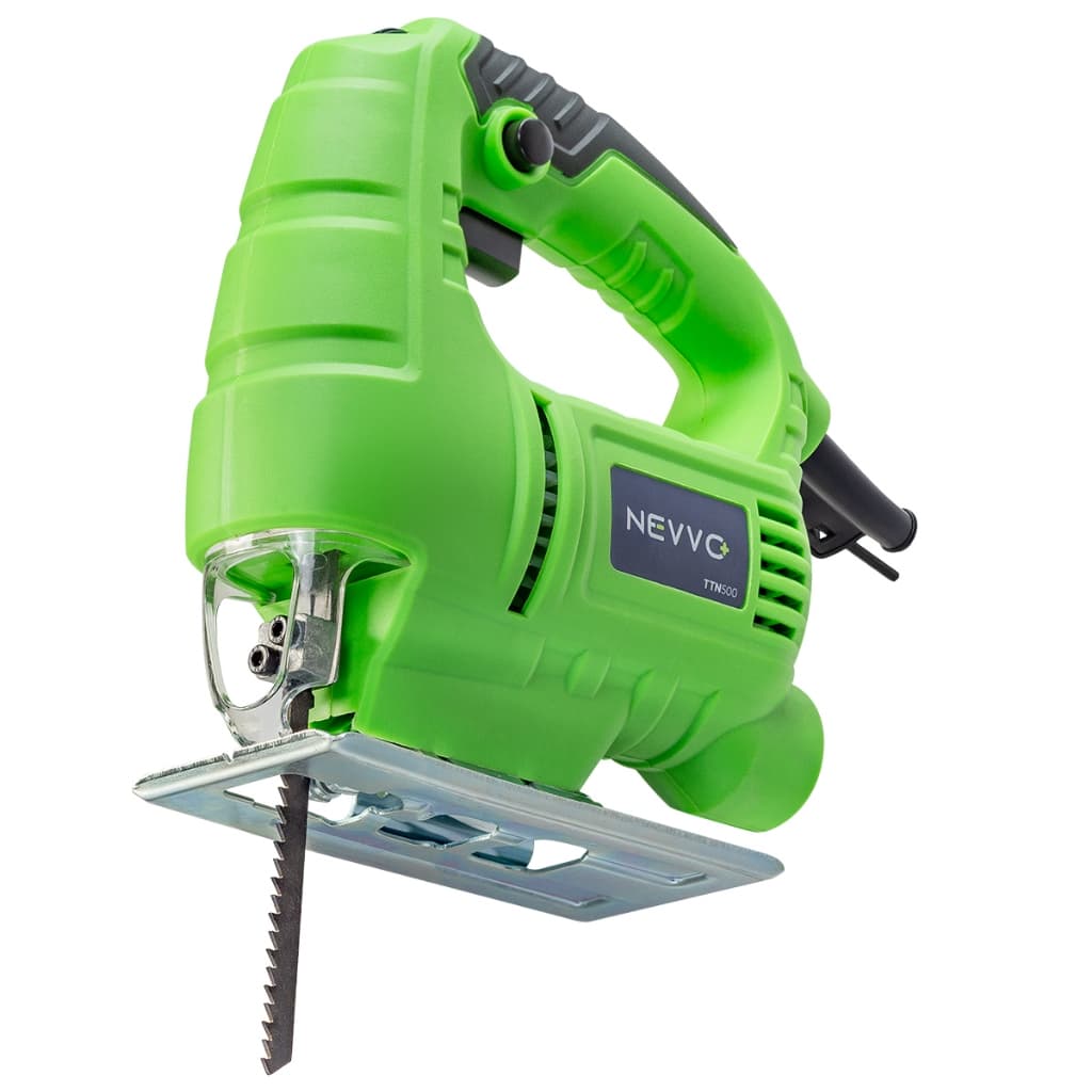 Serra Tico Tico Elétrica 500W 3000Rpm TTN500 C/ Botão de Trava Base Regulável Ângulo 45° NEVVO