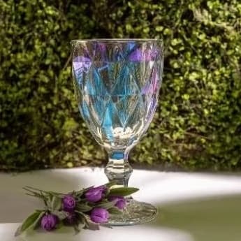 2 Tacas Diamond de Vidro Furtacor 325ml Diamante Lyor