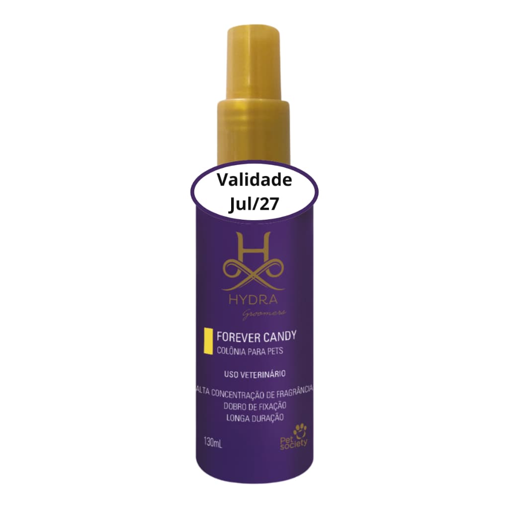 Colônia Hydra Forever Candy 130ml Pet Society Cães Gatos
