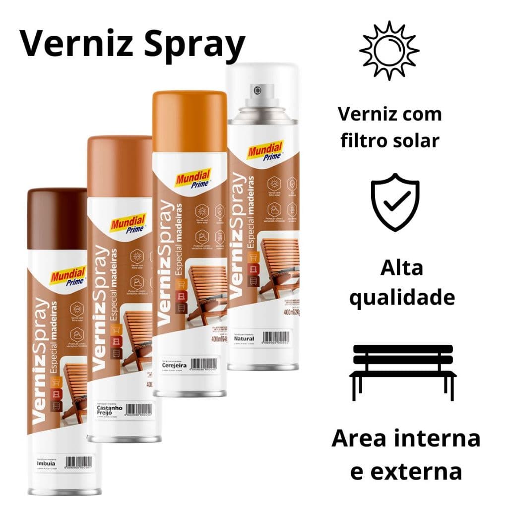 VERNIZ SPRAY PARA MADEIRA CASA CONSTRUÇÃO REFORMA DECORAÇÃO ARTESANATO