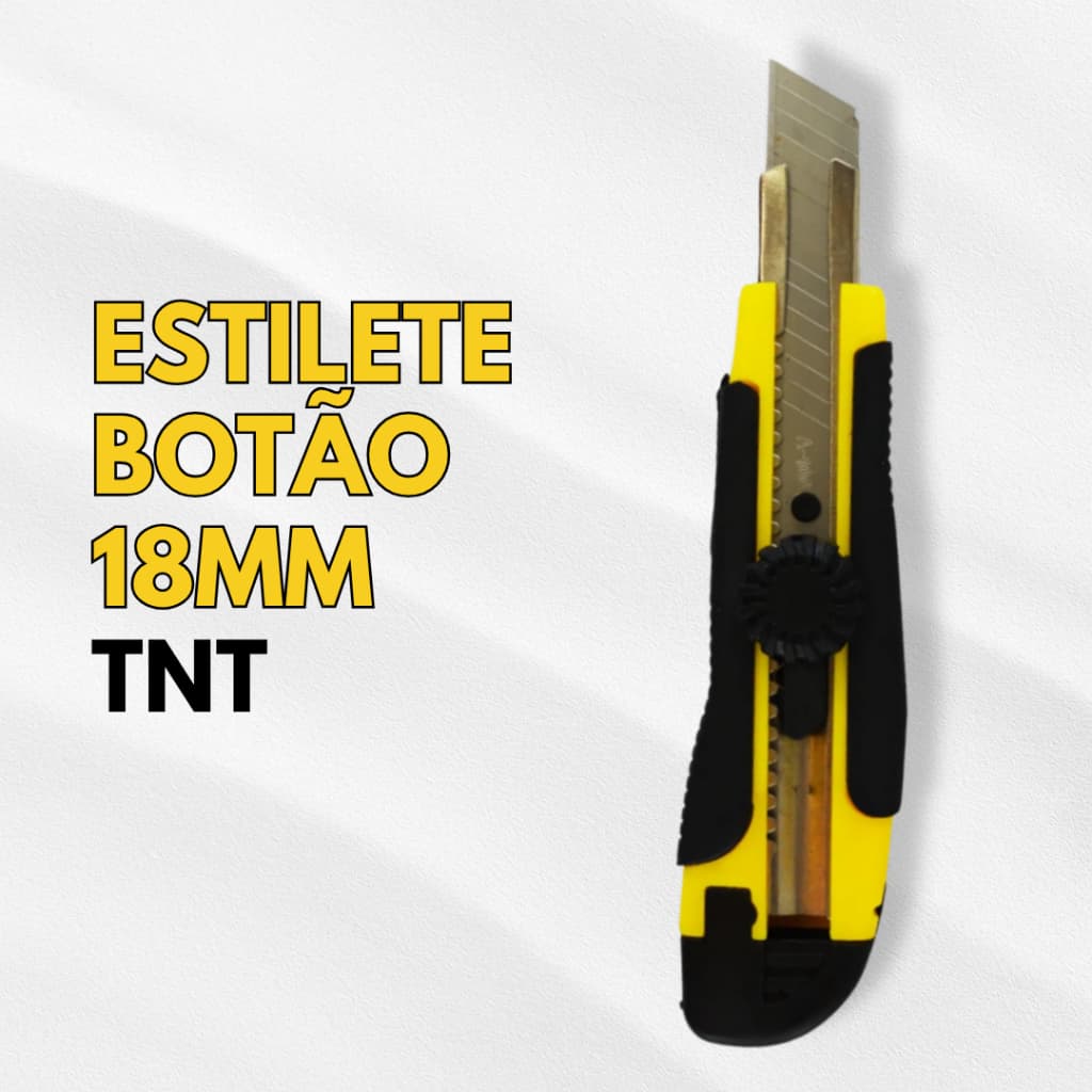 Estilete Profissional Emborrachado 18mm Rodel TNT