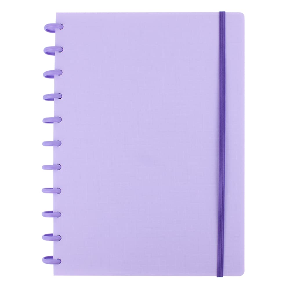 Liquidação  Caderno de Disco Lilás Grande 202X282 Modelo 4