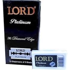 kit com 10 caixinhas de LORD BLACK TOTALIZANDO 500 LAMINAS