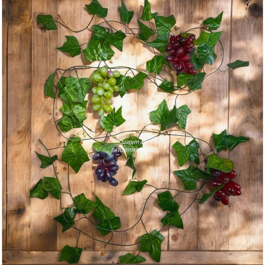 Enfeite de Uvas Artificiais - Decoração Rústica para Cozinha, Bar e Restaurante
