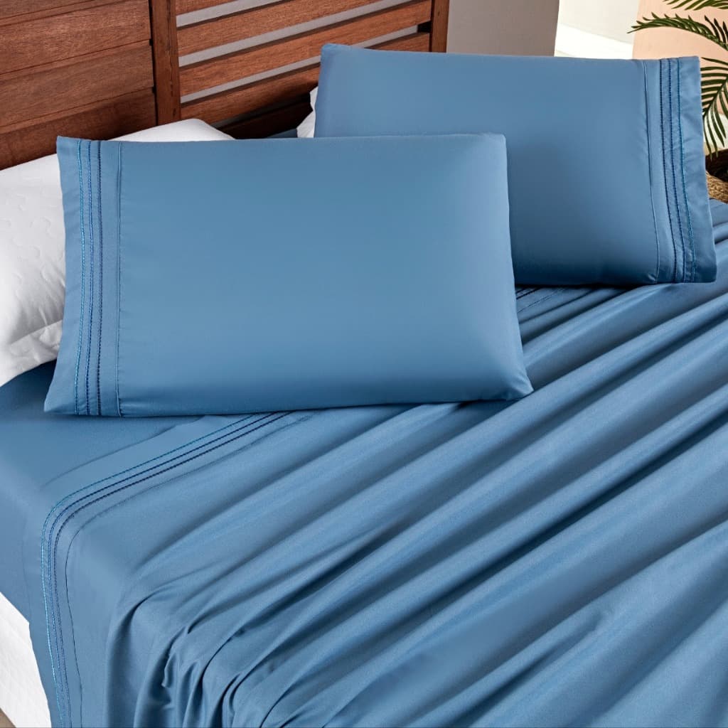 Conjunto De Lencol Casal Queen Size Cherry 04 Peças 200 Fios