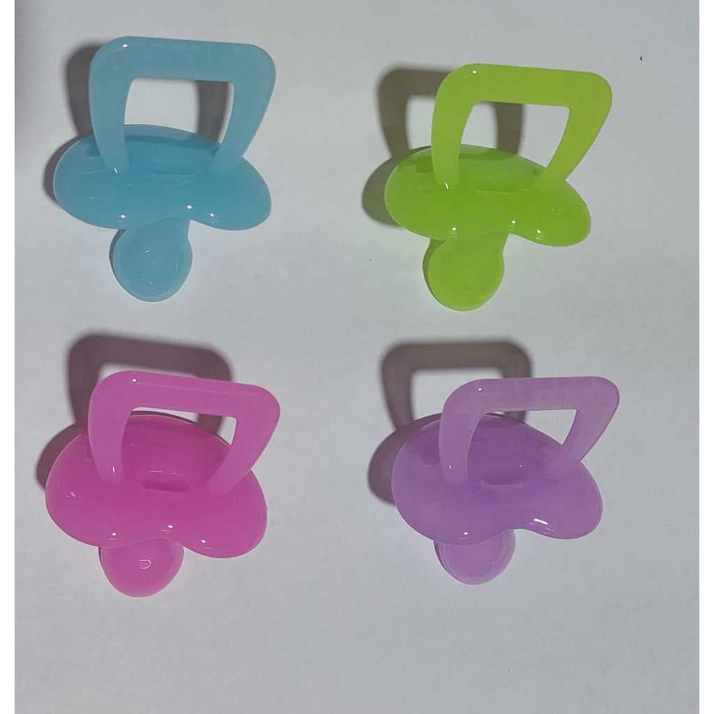 Chupeta 100% Silicone Alta Qualidade e Conforto - Azul - Rosa -verde-lilás Saquinho Fase 2 Atacado
